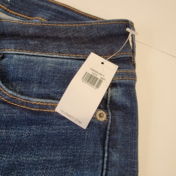 Old Navy Rockstar Extra High-Rise Super Skinny Distressed Jeans Size 10 P NWT! - Picture 14 of 17